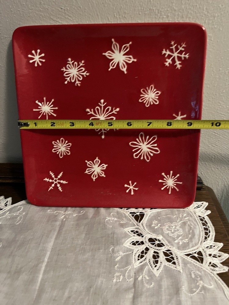 Vintage Holiday Tree Lot By St Nicholas Platter