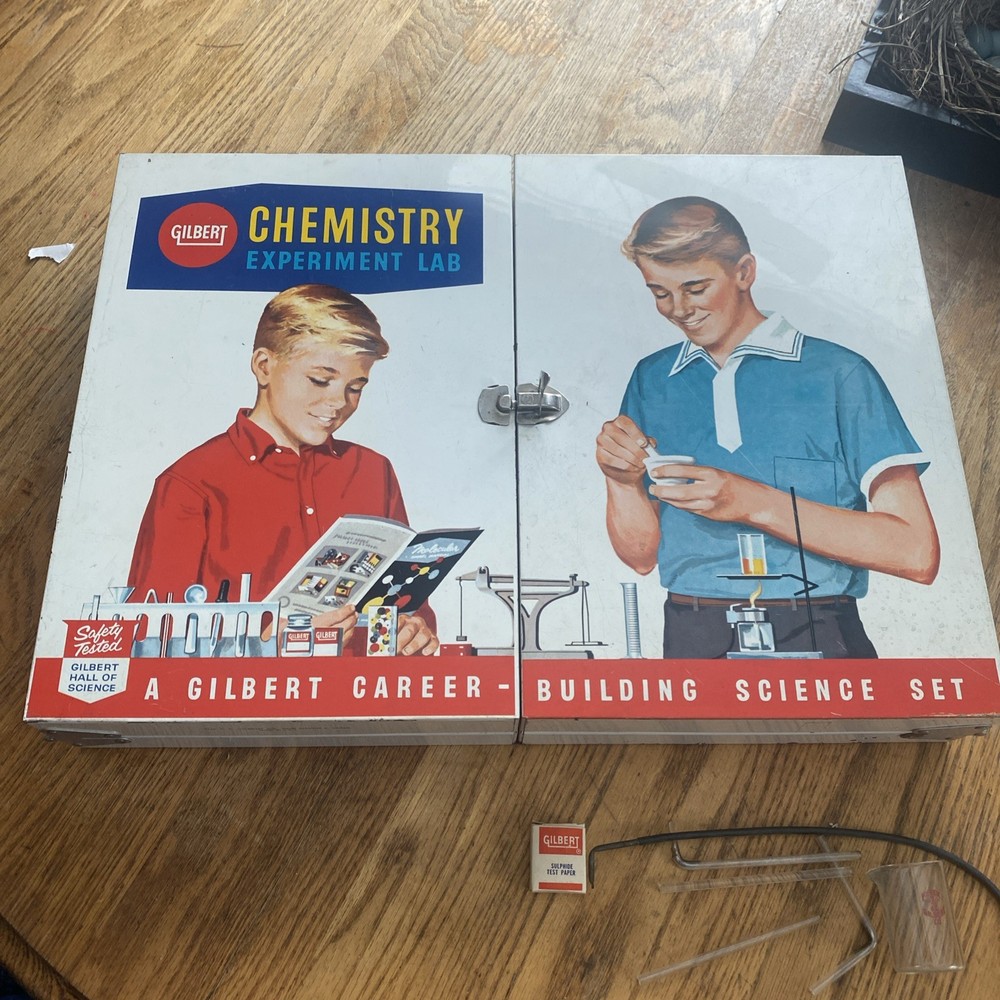 6 Bay Gilbert Chemistry Set 1960's? # 12042