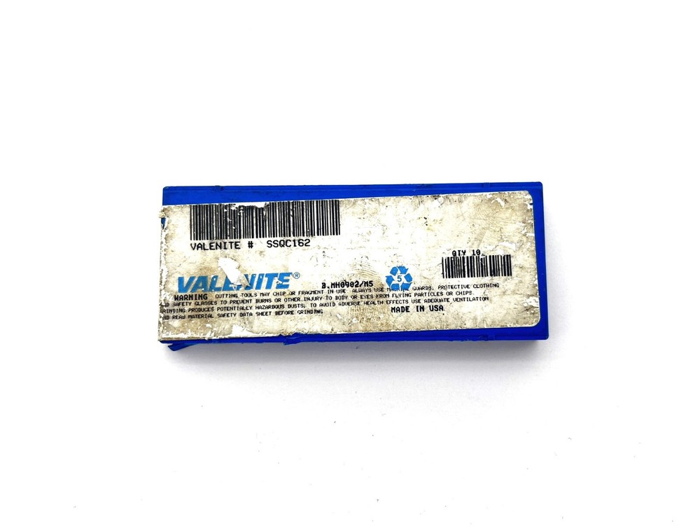 (10) Valenite SSQC162 Insert Shims
