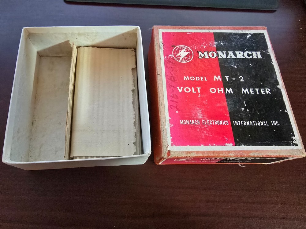 Monarch MT-2 Volt Ohm Meter Box – Retro Electronics Display or replacement box