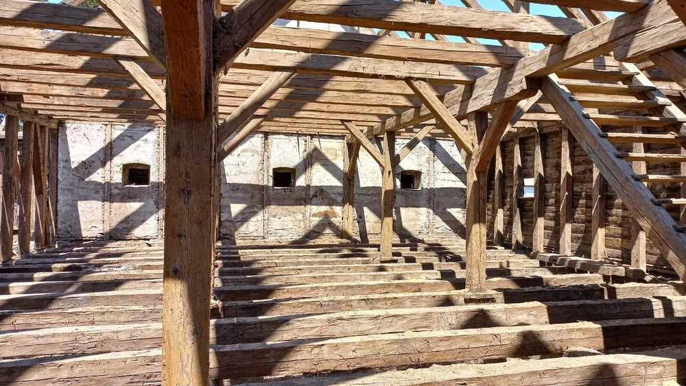 Historic Beam and Post Frame for Chalet