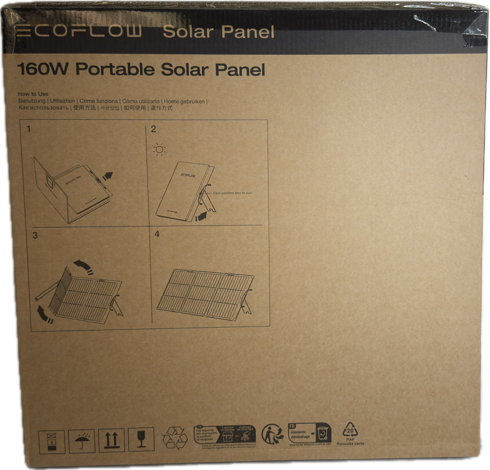 EcoFlow 160W Portable Solar Panel Foldable (New in Box/Unused)