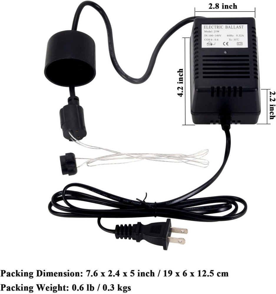 Replacement Ballast for Geekpure 6 GPM UV Filter (UV-25W)