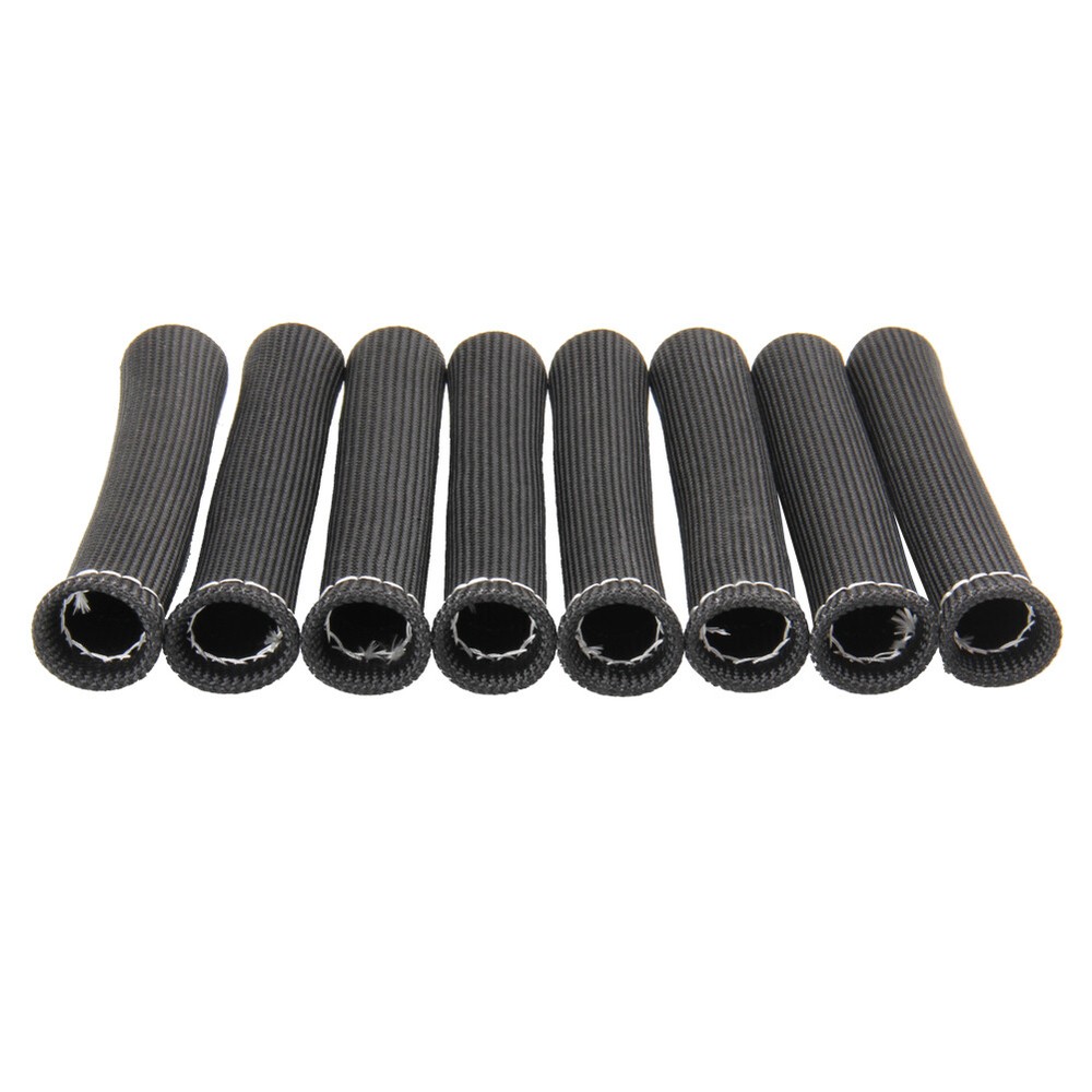 8Pack Spark Plug Heat Protector Insulating Fire Sleeve Spark Plug Wire Protector