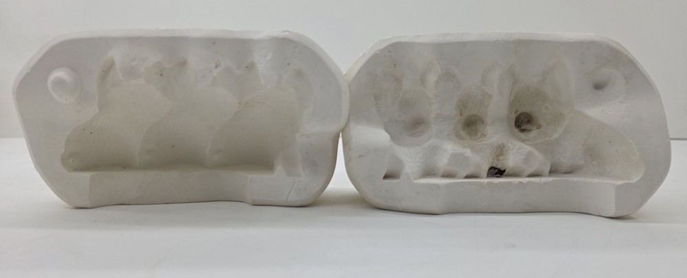 Scioto Molds S-480 Three (3) Piglets Ceramic Slip Casting Mold