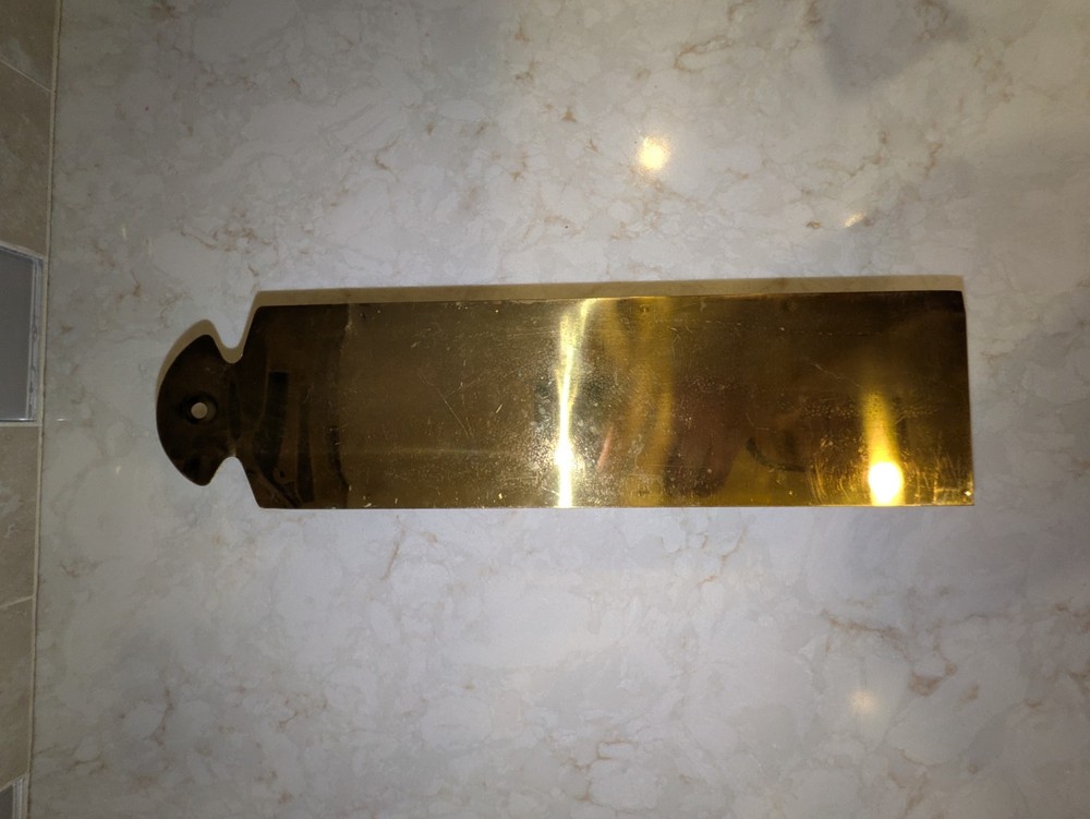 Vintage Brass Long Matchstick Holder