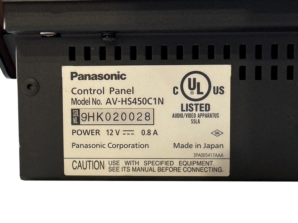 Panasonic AV‑HS450 Switcher + Control Panel + Dual PSU - Complete Broadcast Set