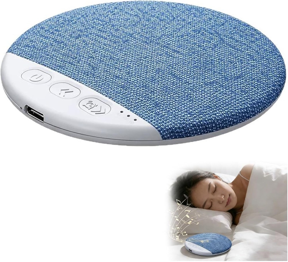 2PCS Under Pillow Speaker For Sleeping Bone Conduction Speaker White Noise Timer