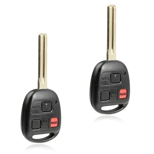 2X Keyless Entry Remote Key Fob Replacement 3-Button for 1998 1999 2000 Two