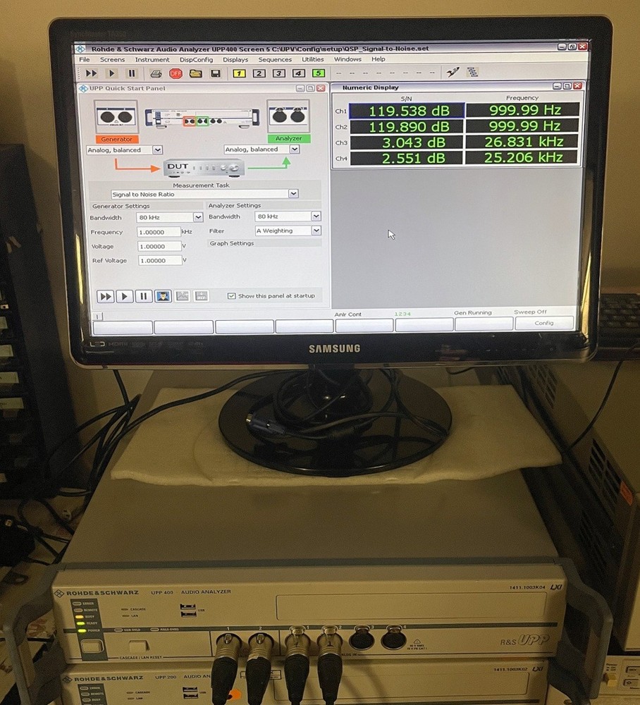 Rohde & Schwarz UPP400, audio analyzer