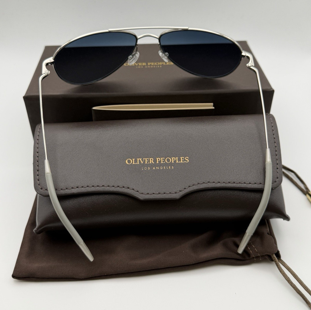 Oliver Peoples BENEDICT OV1002S 5036S3- Silver / Blue Graident Polarized