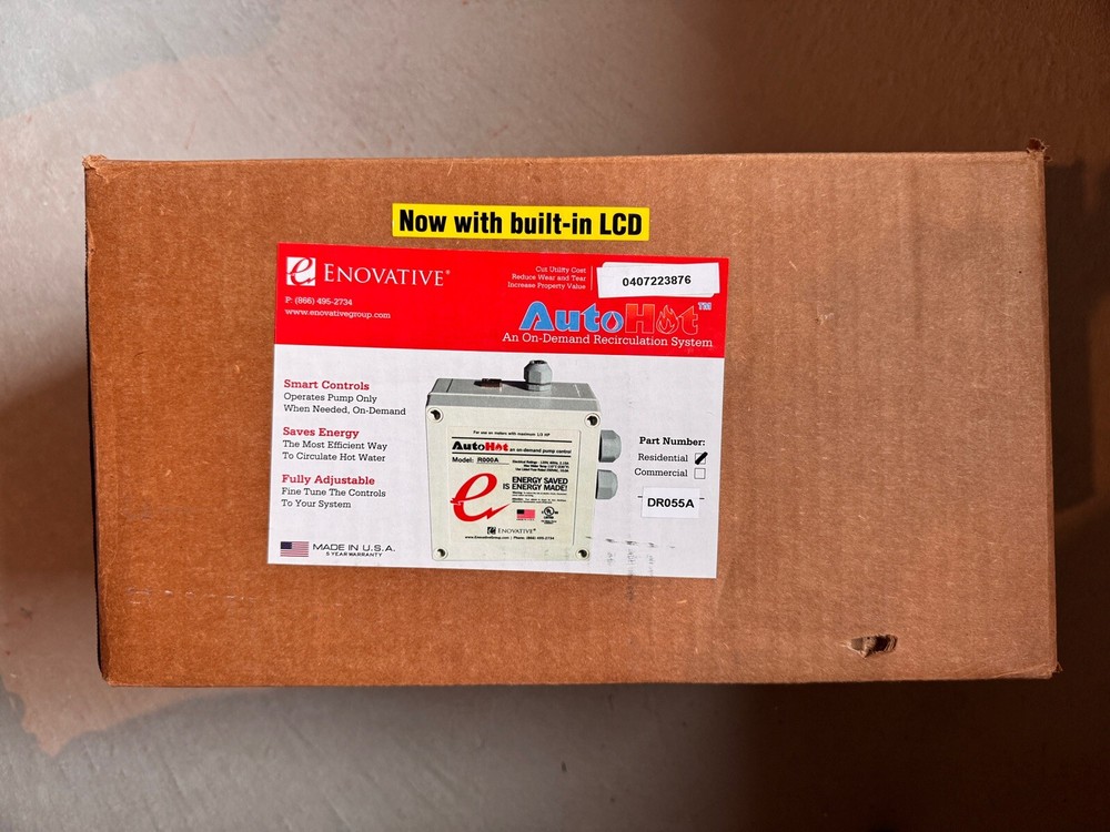 AUTOHOT DR055A Electric On-demand Hot Water Recirculating Pump System