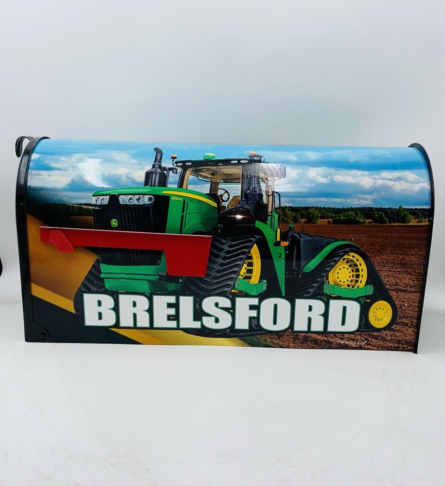 Farm Tractor And Combine Harvester Custom Mailbox
