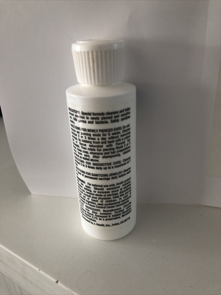 MEDISYSTEM EAR ANTISEPTIC After Piercing Ear Care Solution 4 oz