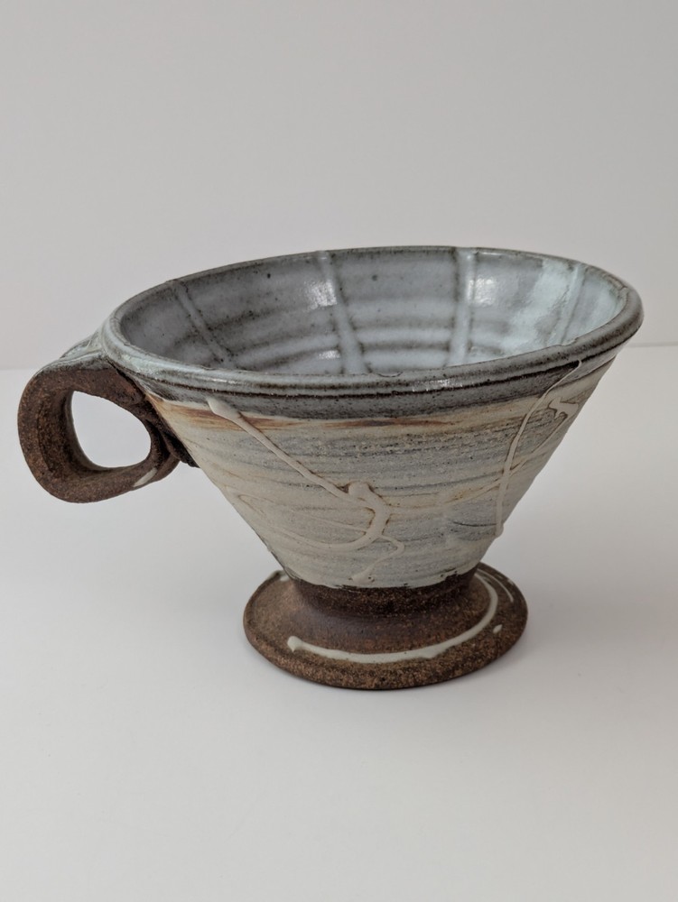 Art Pottery Ceramic Pour-Over Coffee Dripper Flat Bottom