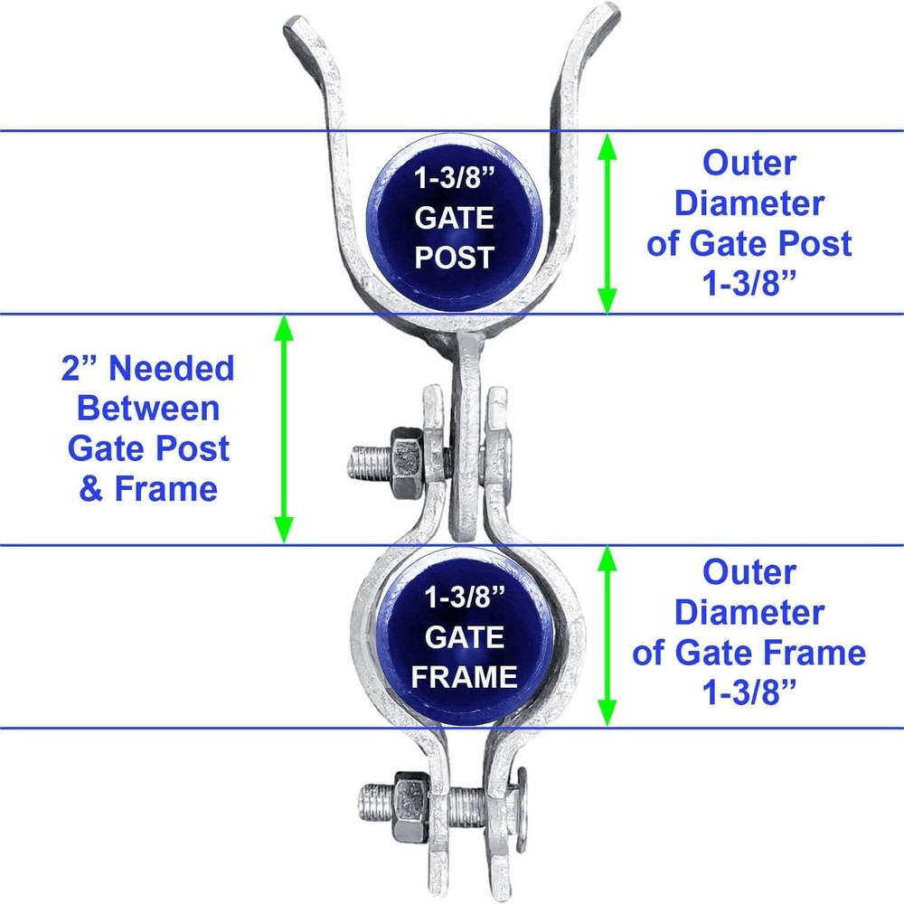 Galvanized Chain Link Fence Gate Fork Latch – Durable, Secure, with Padlock Hole