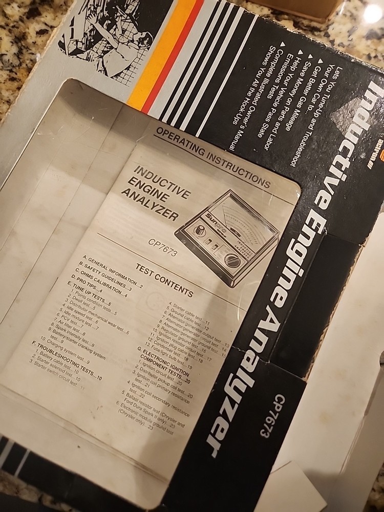 Sunpro Inductive Engine Analyzer CP7673 Free Ship