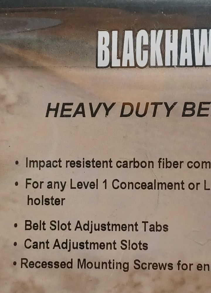 USGI Blackhawk Heavy Duty Belt Loop Holster Mount Used