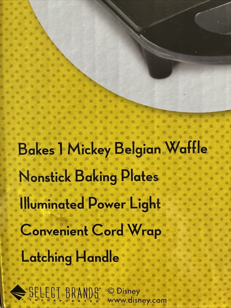 Disney DCM92 Mickey Mini Waffle Maker Black
