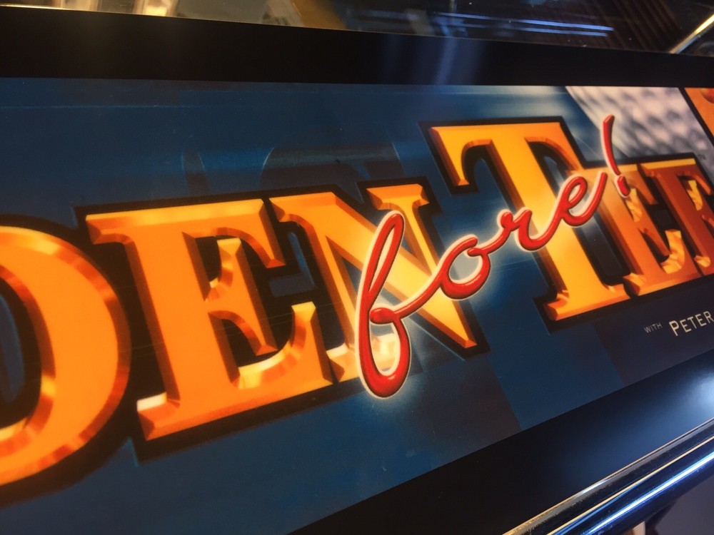 Golden Tee Fore! Arcade Marquee 26" x 6.9"
