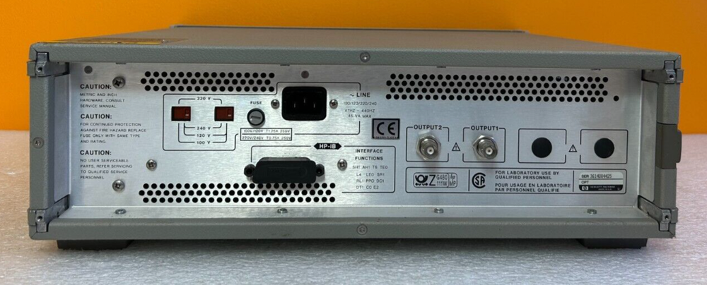 HP 8508A Dual Display / Output, Single Slot, Vector Voltmeter Mainframe. Tested!