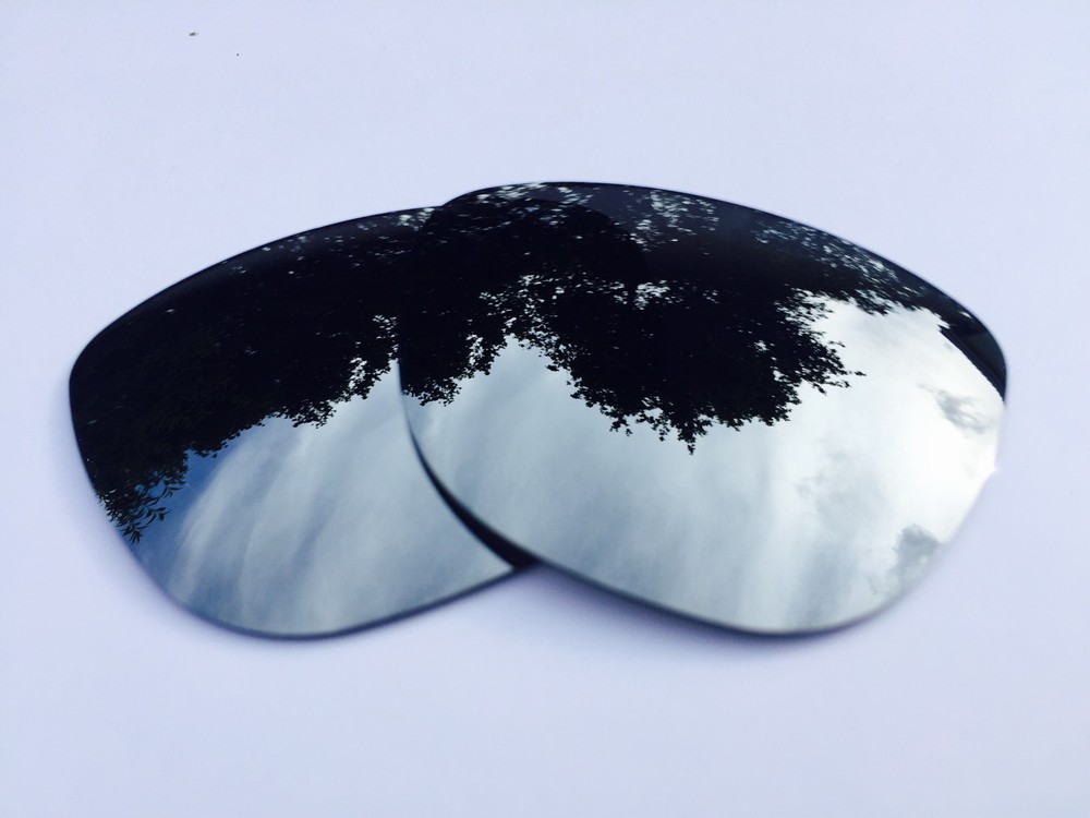 POLARIZED CHROME SILVER MIRRORED REPLACEMENT LENSES FOR OAKLEY FROGSKINS