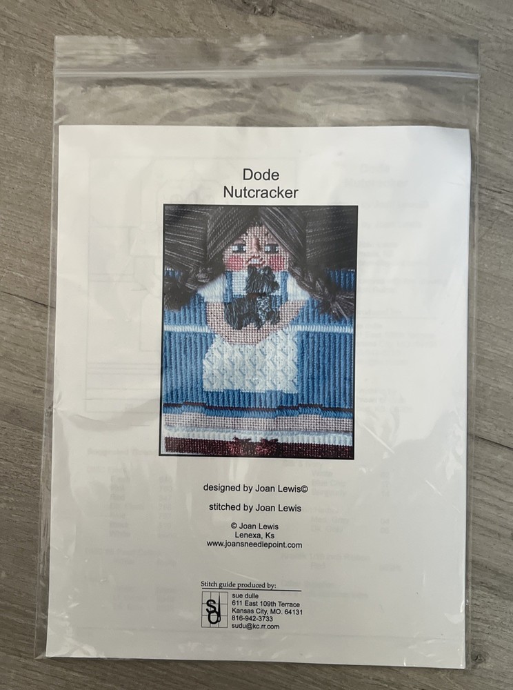 Needlepoint Canvas And Guide Dode Nutcracker By Joan Lewis