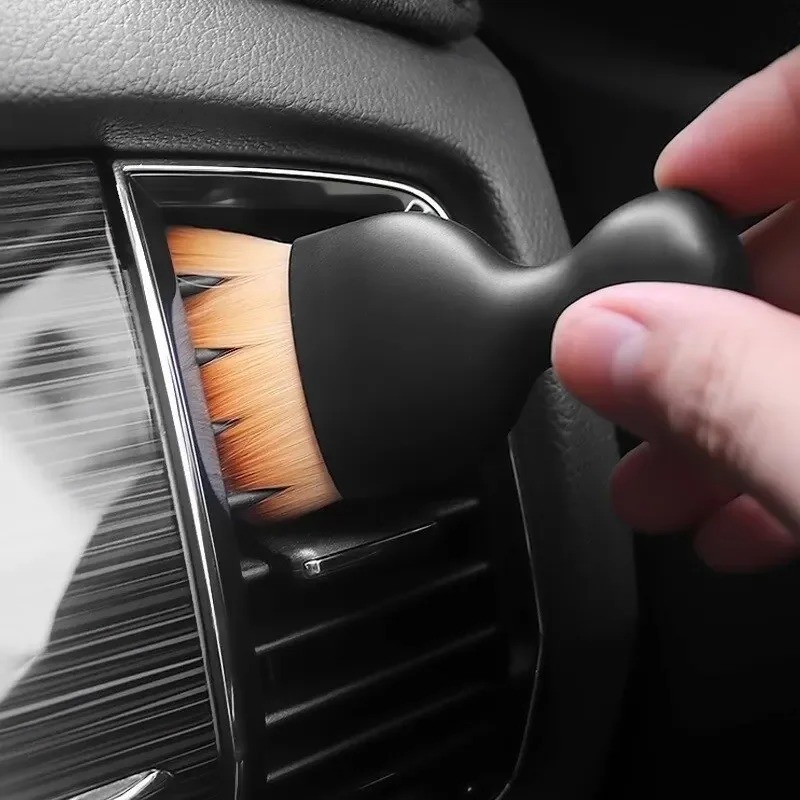 2pcs-Auto/Car Interior Detail Dust Brush Soft Bristles Dash Screen/Vent Clean