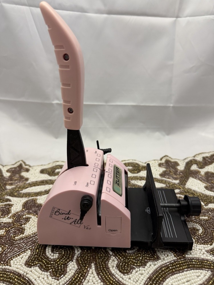 ZUTTER Innovative Product Bind It All Version 2 Scrapbooking Binding System Pink
