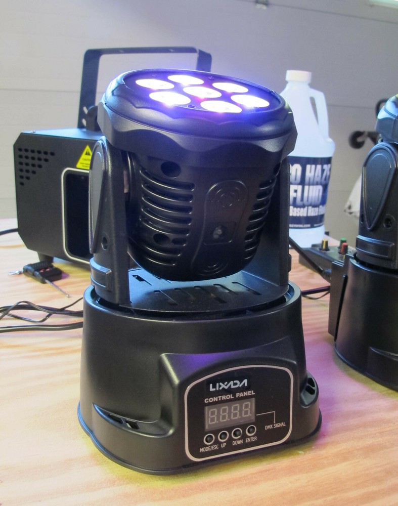 DJ controller / moving lights / Haze / DMX