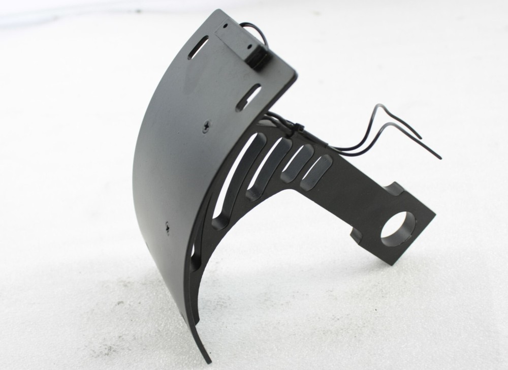 License plate holder (side) "curved" milled from solid incl. lighting...