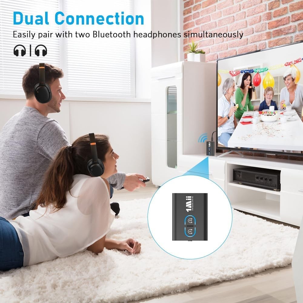 Bluetooth 5.3 Transmitter Receiver for TV - Low Latency
