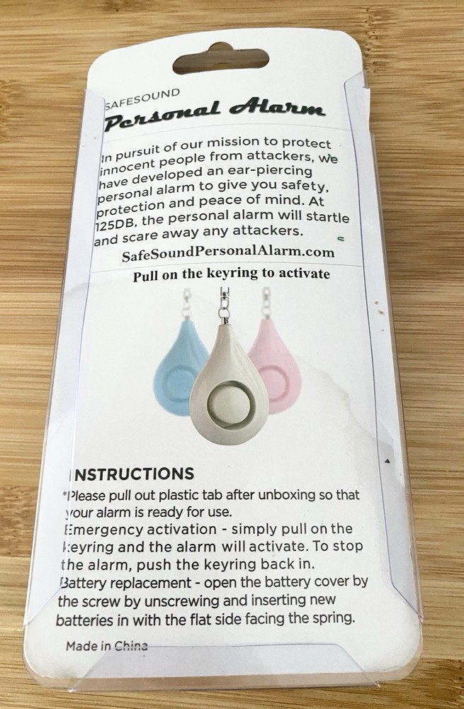Safe Sound Personal Alarm System 2 Pc New