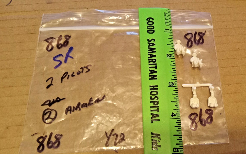 Two (2) Military Pilots + Two  Other Scale unknown  PACKAGE # 868  !!!!