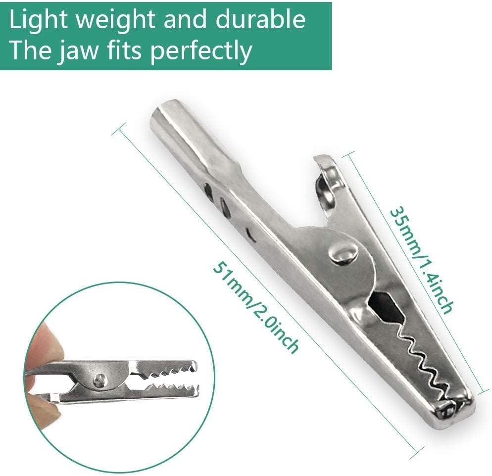 Versatile 25Pcs Crocodile Clips - Ideal for Electrical Testing & DIY Projects