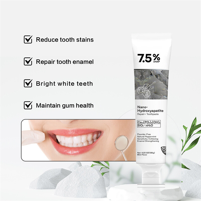 7.5% Hydroxyapatite Toothpaste Remove Yellow Tooth Stains For Sensitive Teeth~👍