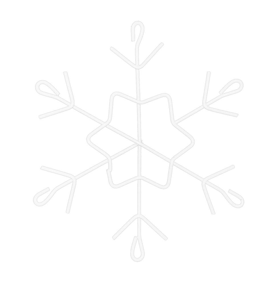 Ackfieldwire Snowflake White Hanger