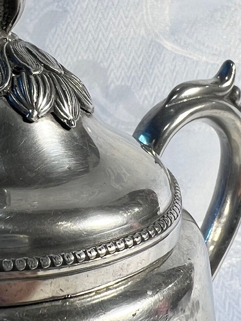 Antique Melon Finial / Lidded Sugar Bowl