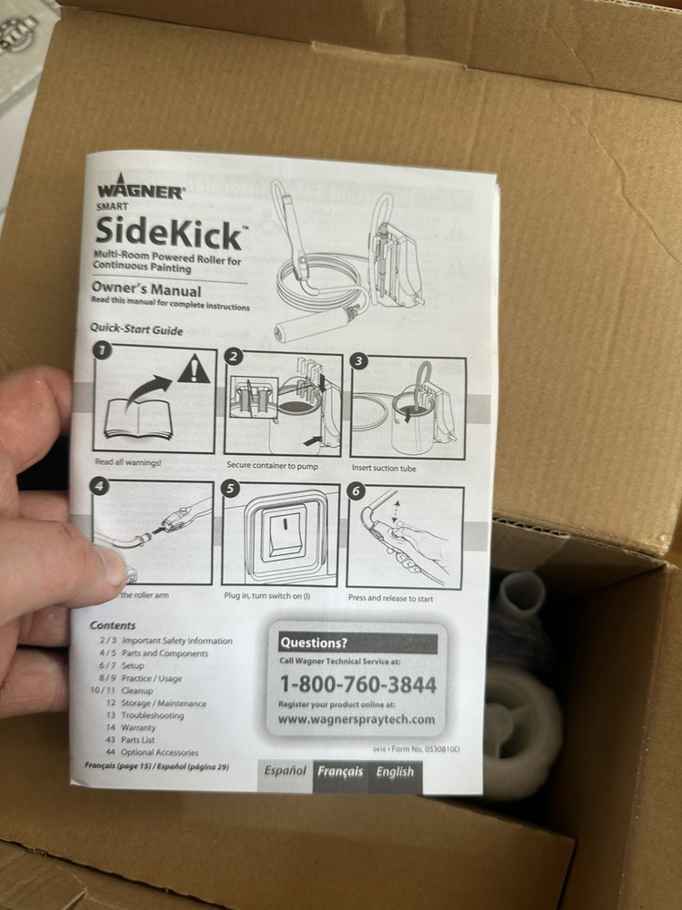 Wagner Smart Sidekick Multi-Room Powered Roller for Continuous Painting NEW