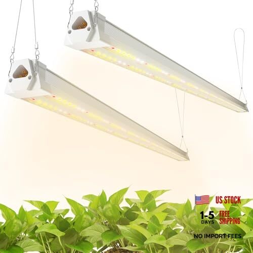 Pack 4FT LED Grow Light, 40W (50W Equivalent), Full 2 Red White Spectrum