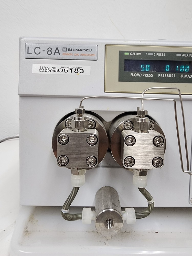 Shimadzu LC-8A Preparative Liquid Chromatography Pump Powers On