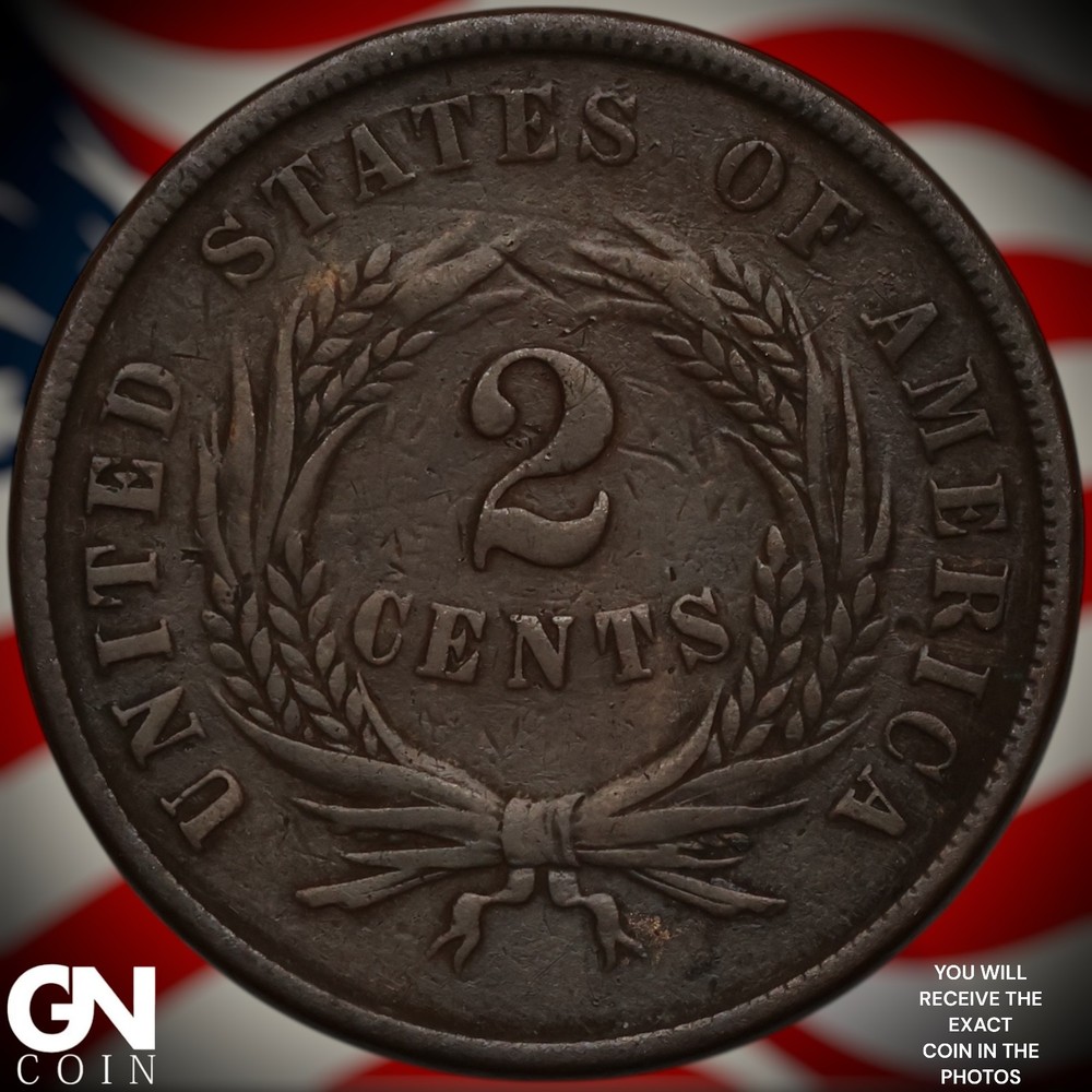 1864 2 Cent Piece A1148