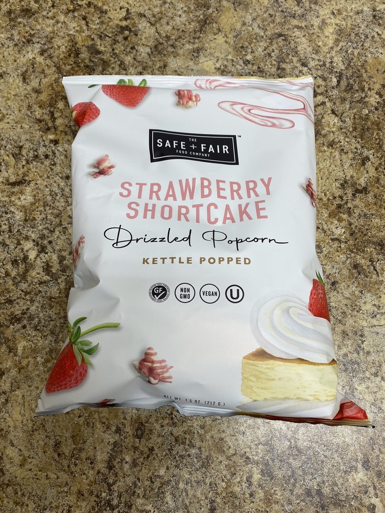 Safe + Fair Strawberry Shortcake Popcorn