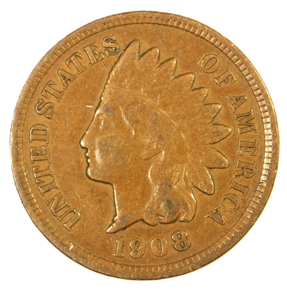 1908 1C BN Indian Cent- Choice VF- SMH 1842