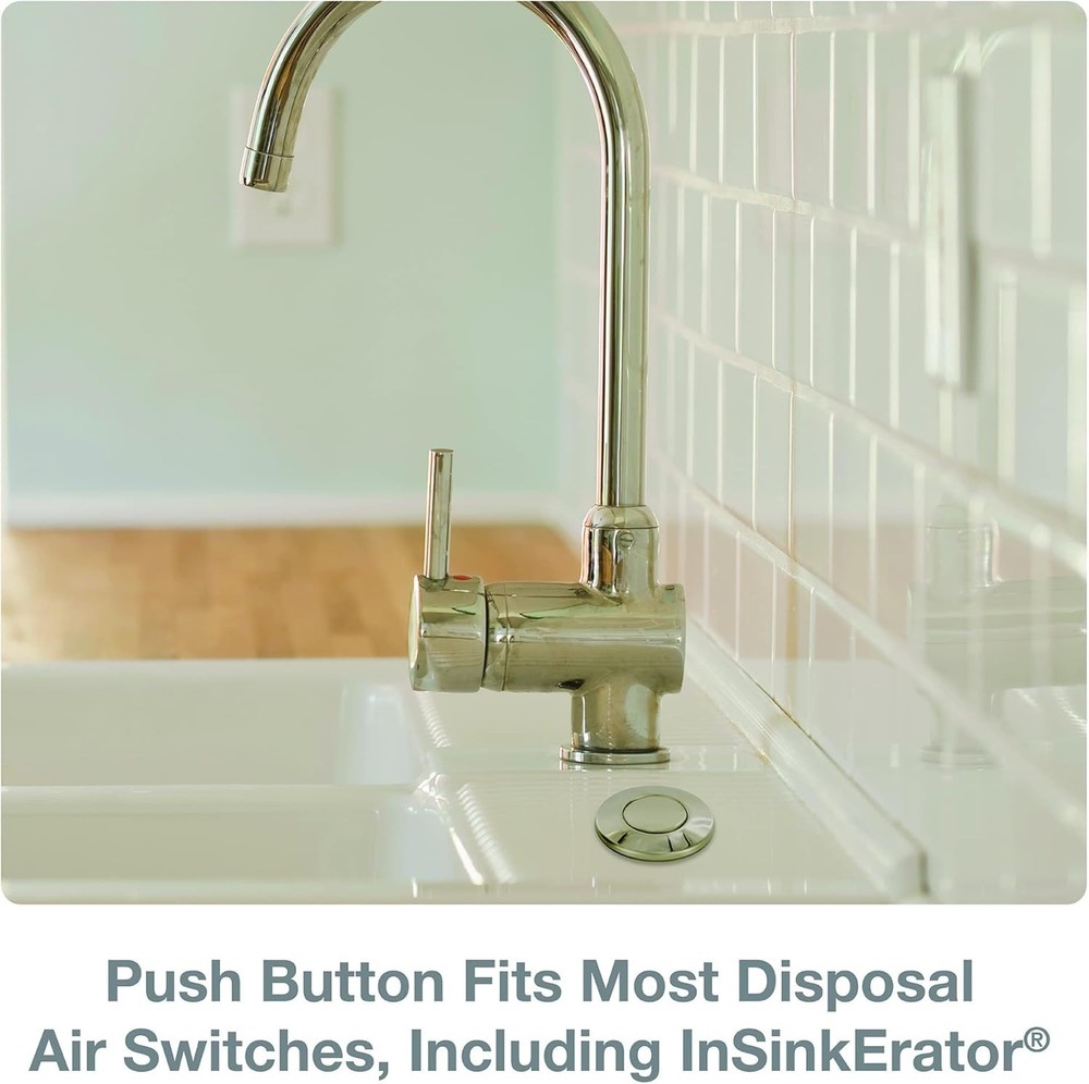 Kitchen Sink Top Mount Air Switch for Garbage Disposals Replacement Button in...