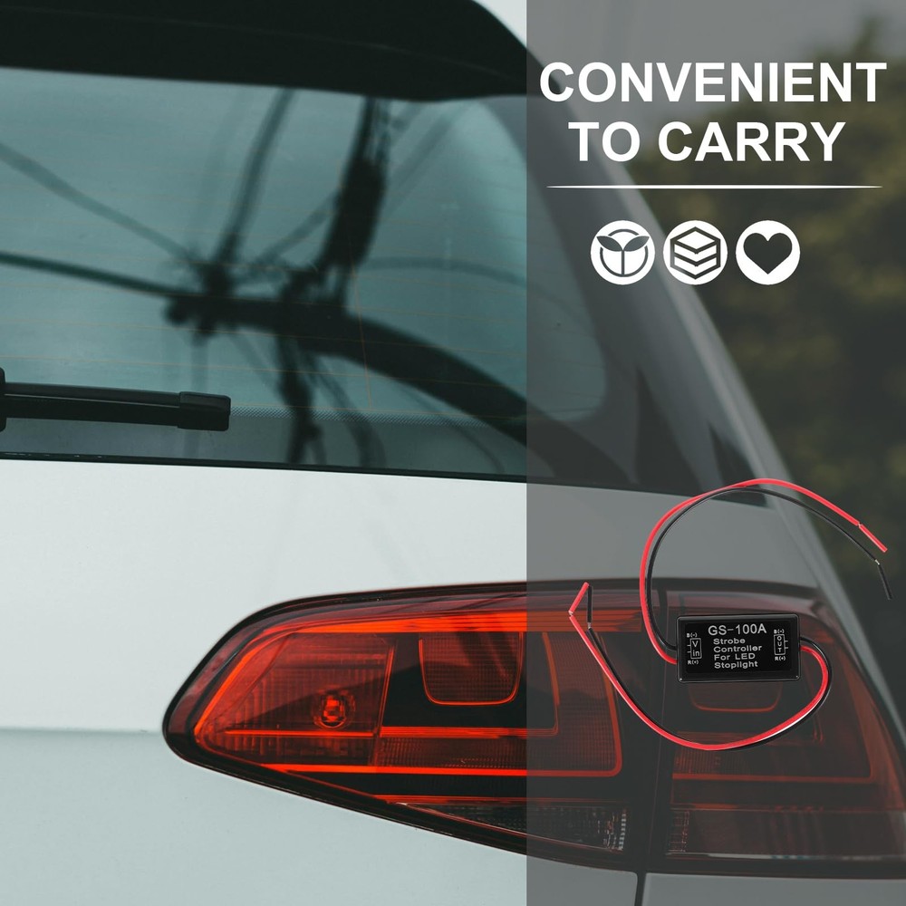 2pcs Flash Strobe Controller Car Flasher Module for Brake Light Tail Stop Light