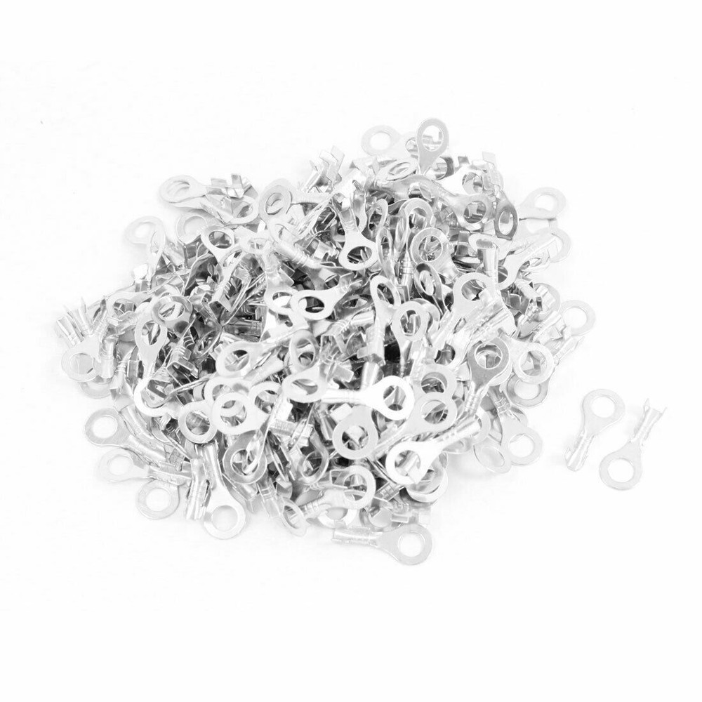 300 Pcs 4.2mm Dia Open Cable Connector Ring Tongue Passing Through Terminals