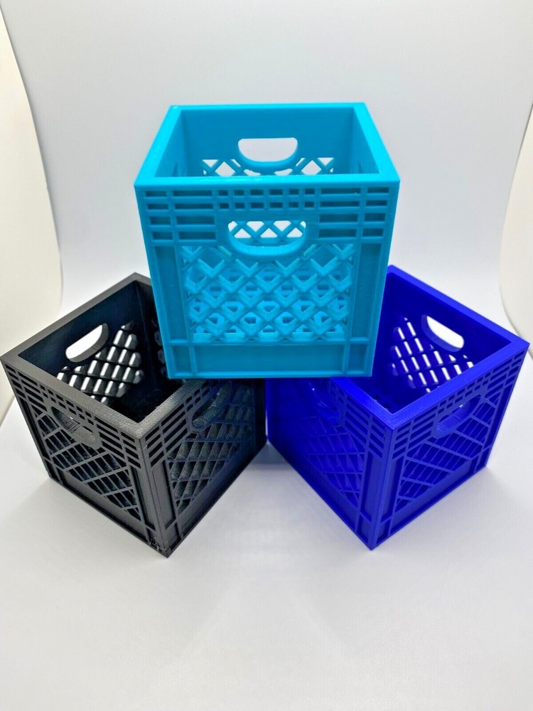Large Mini Crate Organizer in various colors.