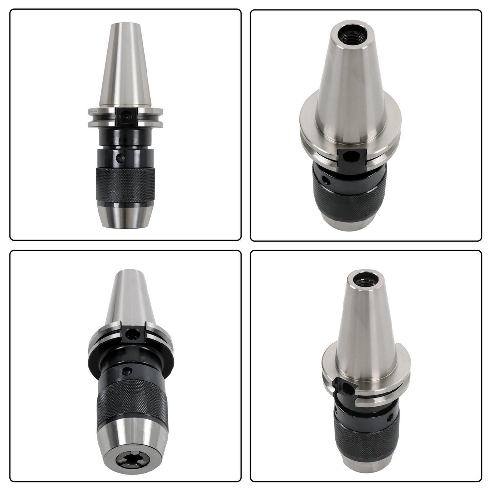 CAT40 Precision Dual Contact Chuck 1/2" Keyless With Solid Shank