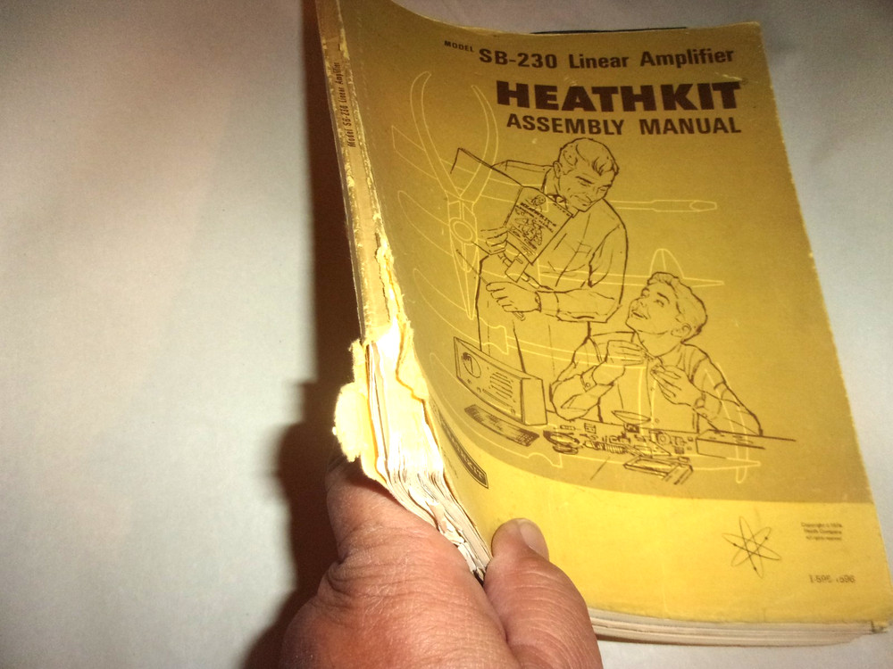 HEATHKIT SB-230 Linear Amplifier Assembly Manual Original